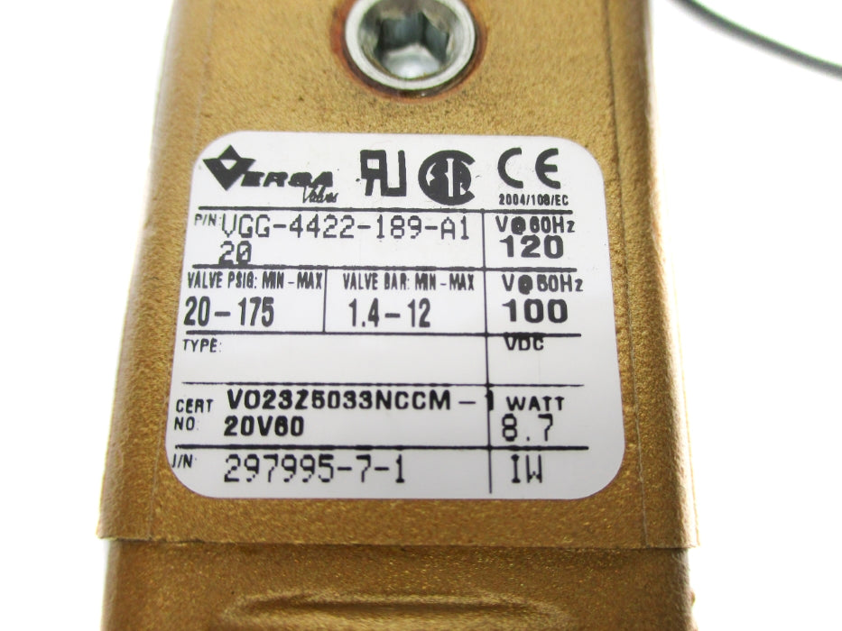 VERSA VGG-4422-189-A120 100/120V 20-175PSI NSNP
