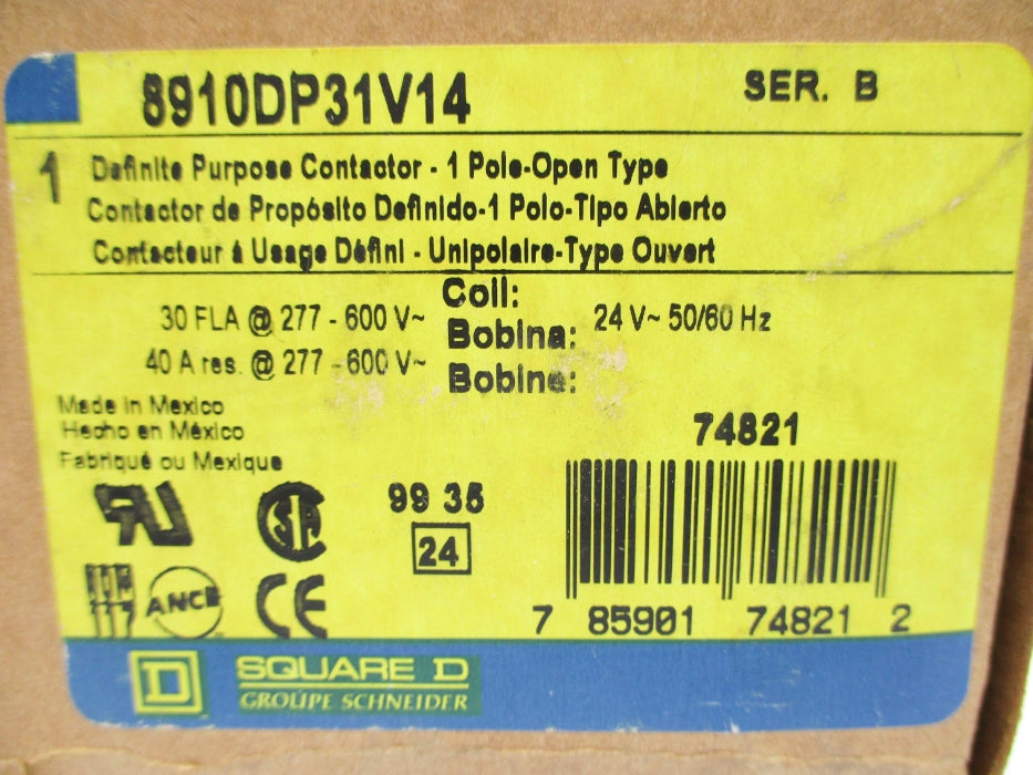 SQUARE D 8910DP31V14 SER. B 24V NSMP