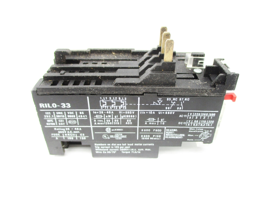 JOSLYN CLARK RILO-33 26-40A 600VAC NSNP