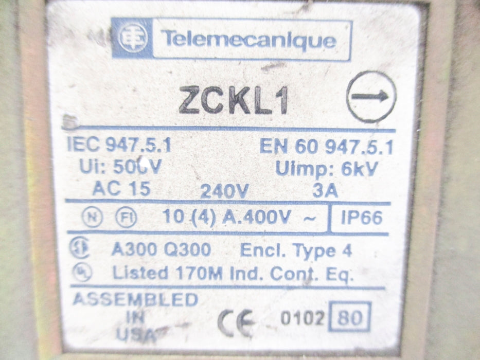 TELEMECANIQUE ZCKL1 UNMP