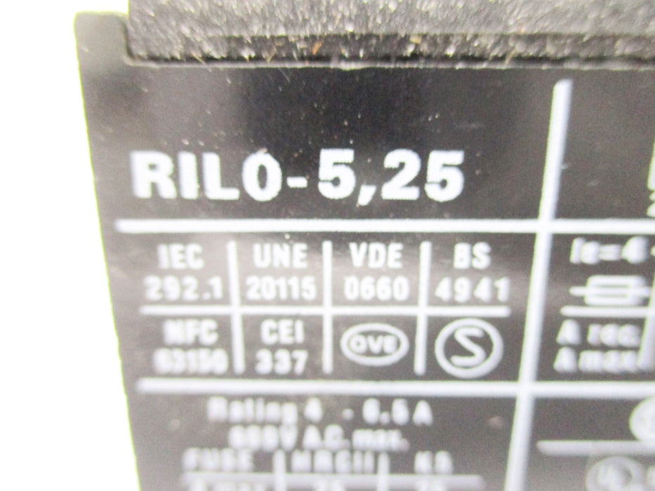 JOSLYN CLARK RILO-5.25 4-6.5A 600VAC UNMP