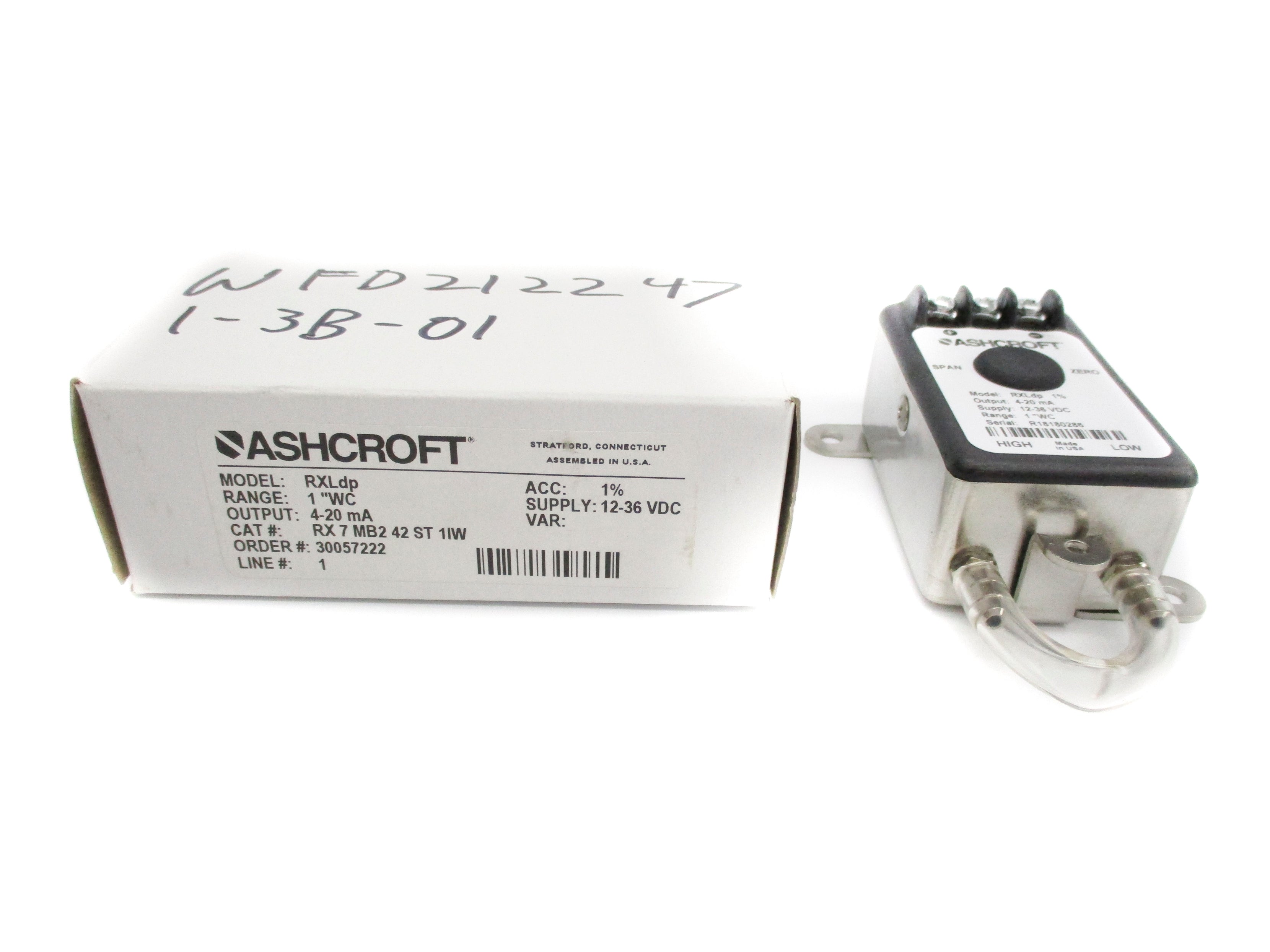 ASHCROFT RX-7-MB2-42-ST-1/W RXLDP NSMP
