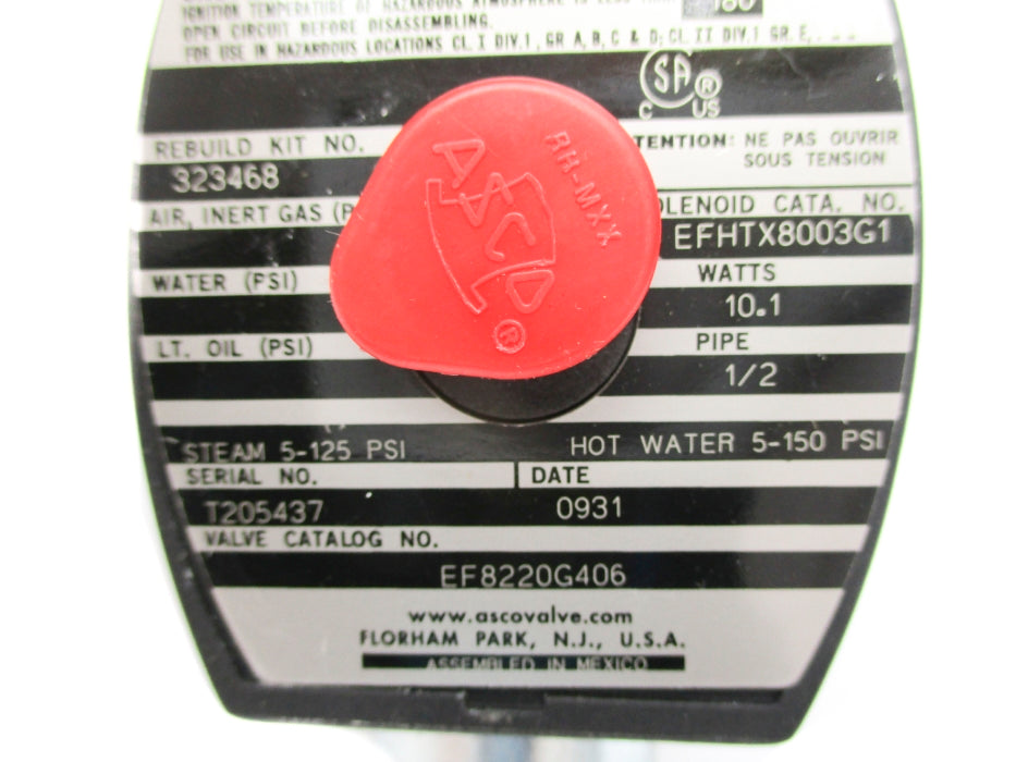 ASCO EF8220G406 110/120V 5-125PSI NSNP