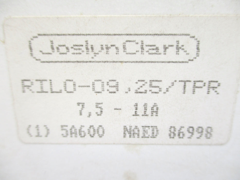 JOSLYN CLARK RILO-09.25/TPR 7.5-11A 660V NSMP