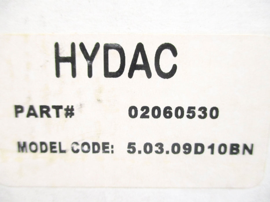 HYDAC 5.03.09D10BN 02060530 NSMP