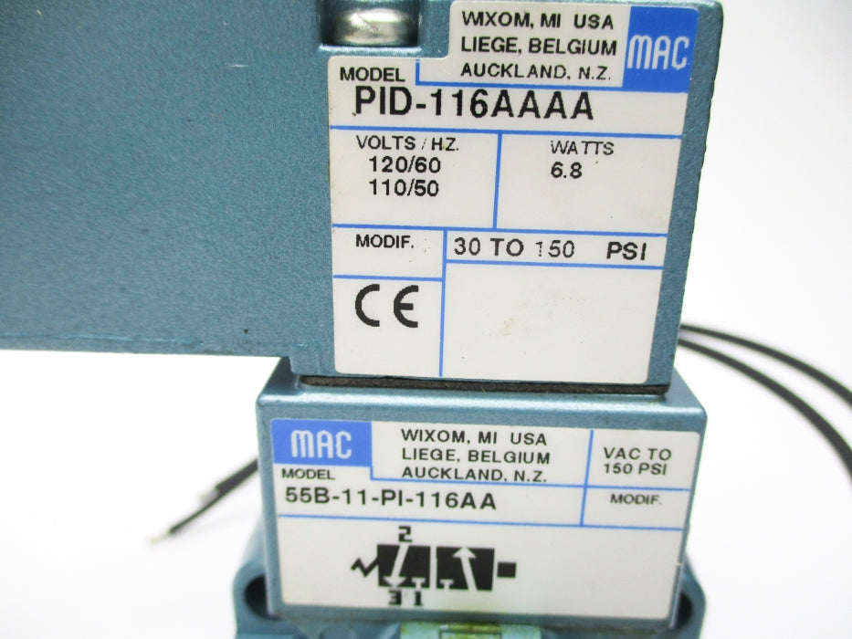 MAC 55B-11-PI-116AA 30-150PSI 110/120V NSNP