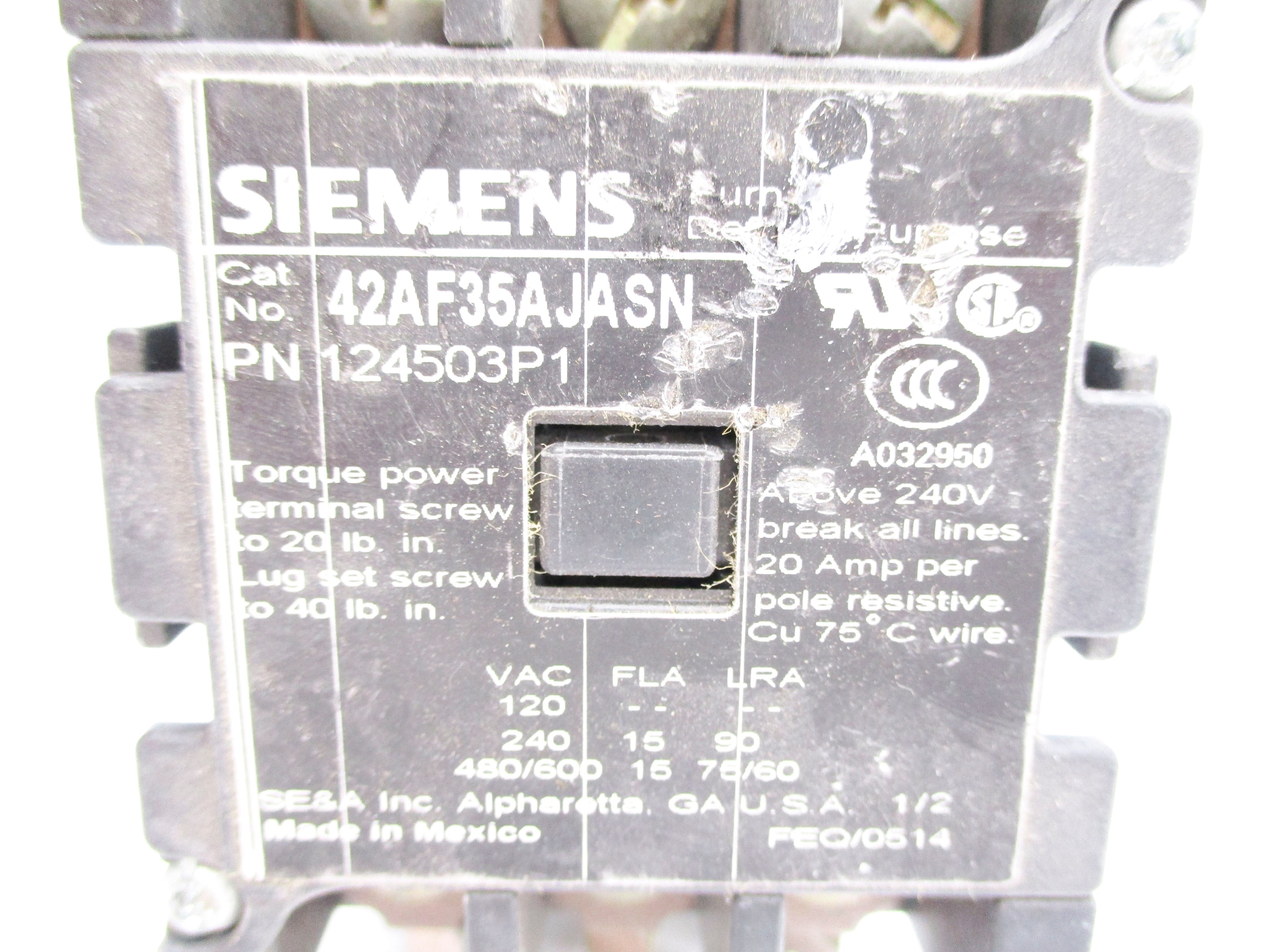 SIEMENS 42AF35AJASN 24V UNMP