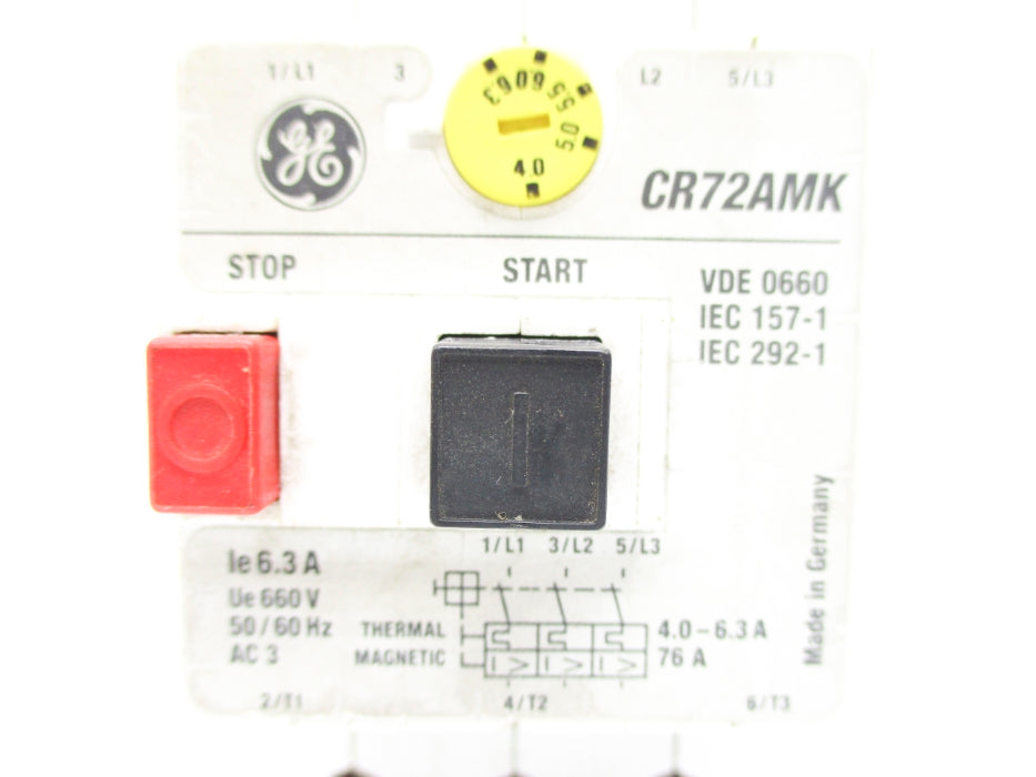 GENERAL ELECTRIC CR72AMK 4.0-6.3A 660V UNMP