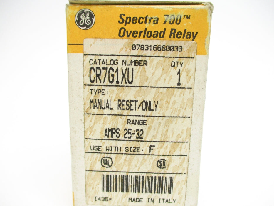 GENERAL ELECTRIC CR7G1XU 25-32A 660V NSMP