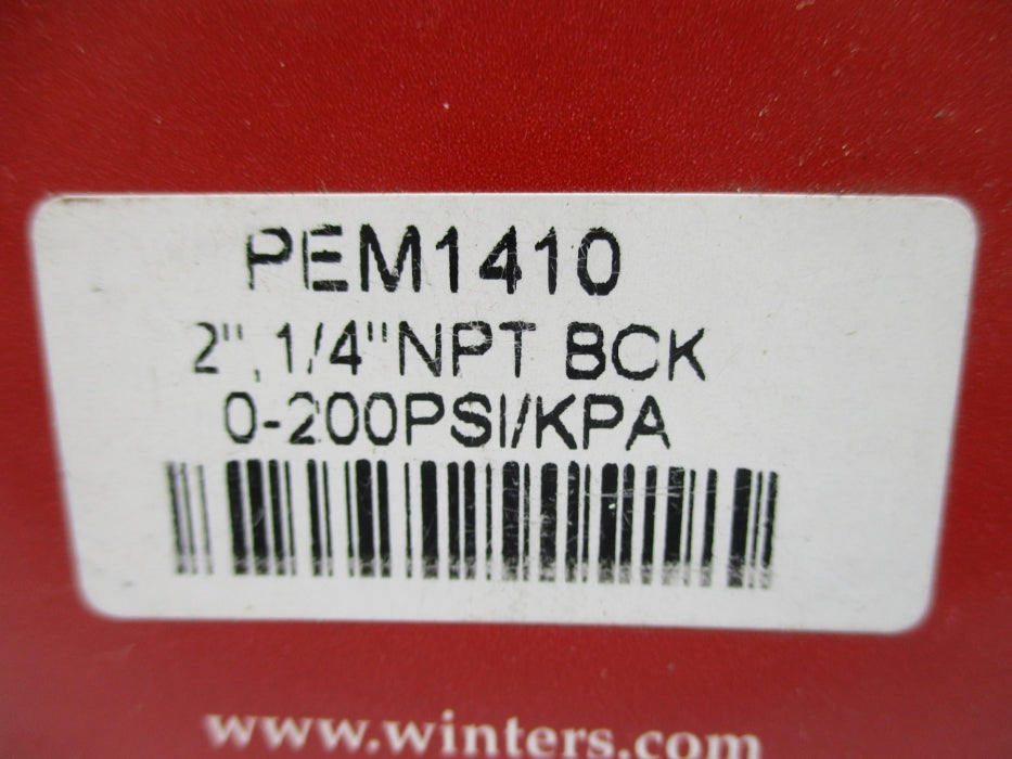 WINTERS PEM1410 0-200PSI NSMP