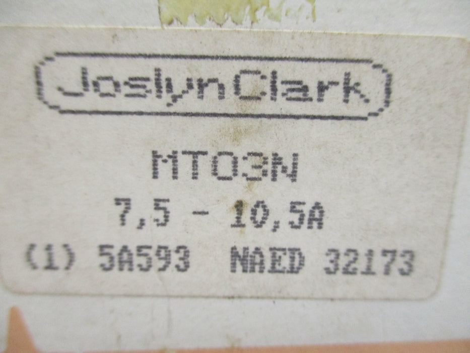 JOSLYN CLARK MT03N 7.5-10.5A 660V NSMP