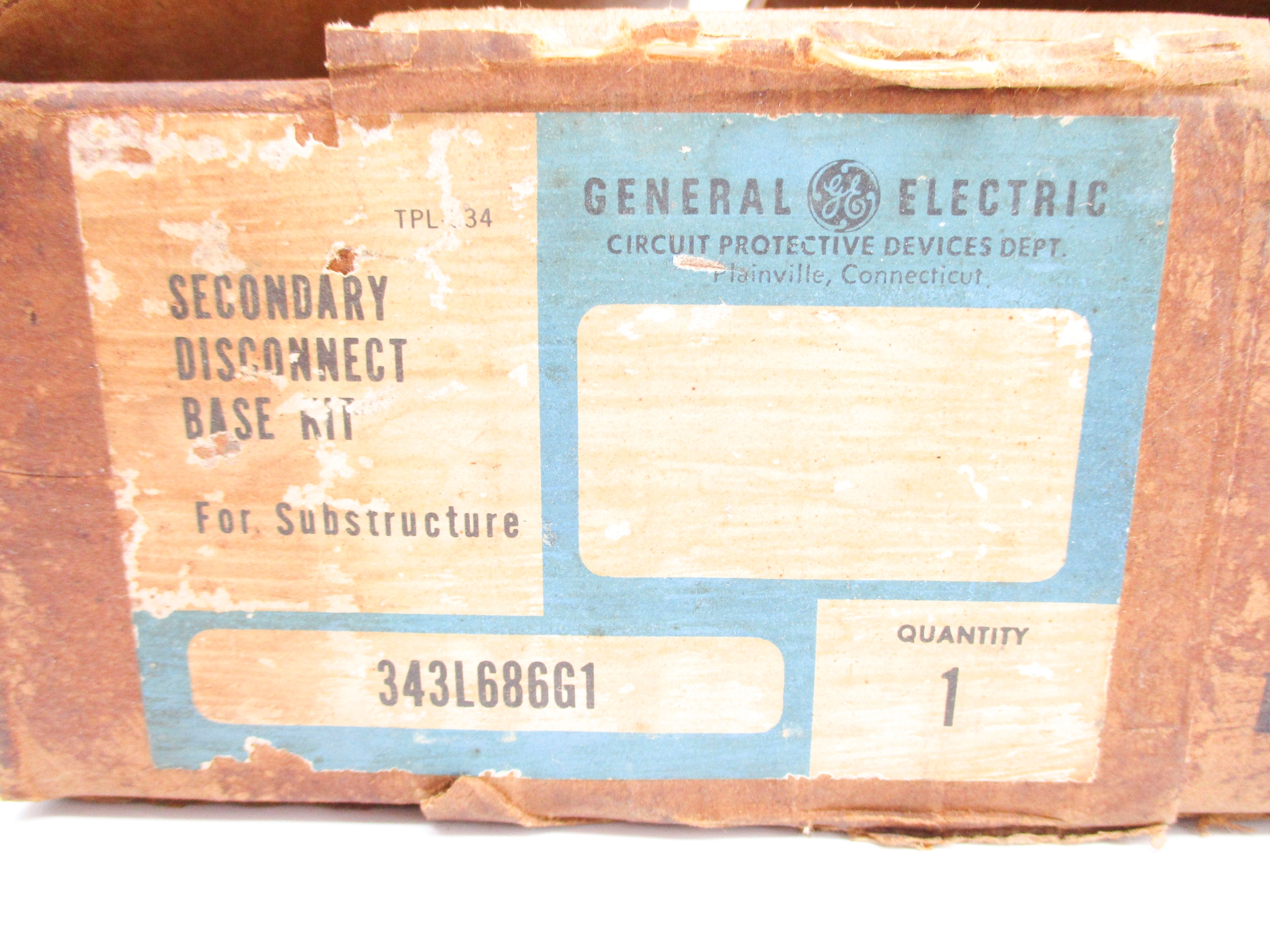 GENERAL ELECTRIC 343L686G1 NSMP