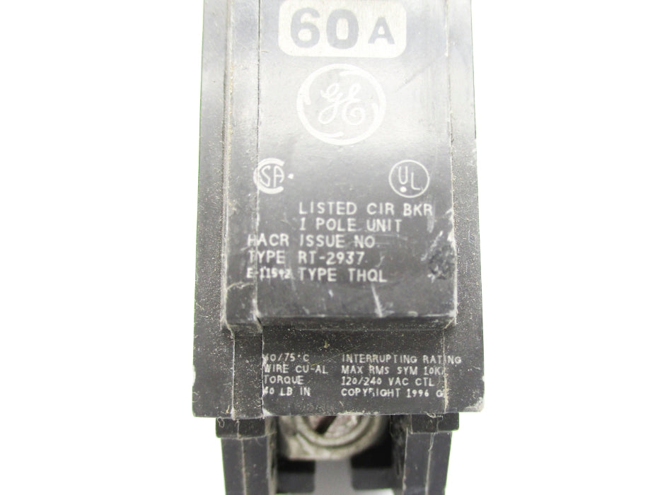 GENERAL ELECTRIC THQL1160 60A 120/240VAC UNMP