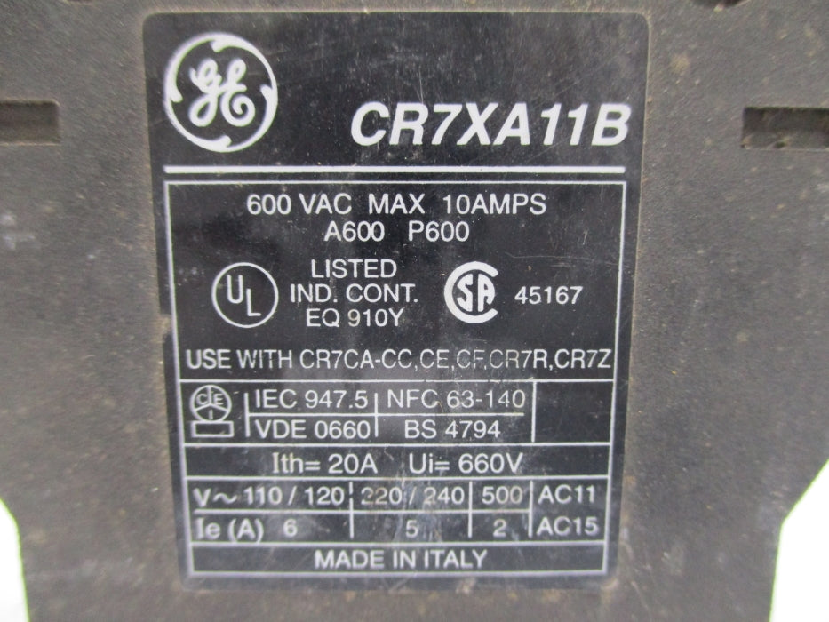 GENERAL ELECTRIC CR7XA11B UNMP