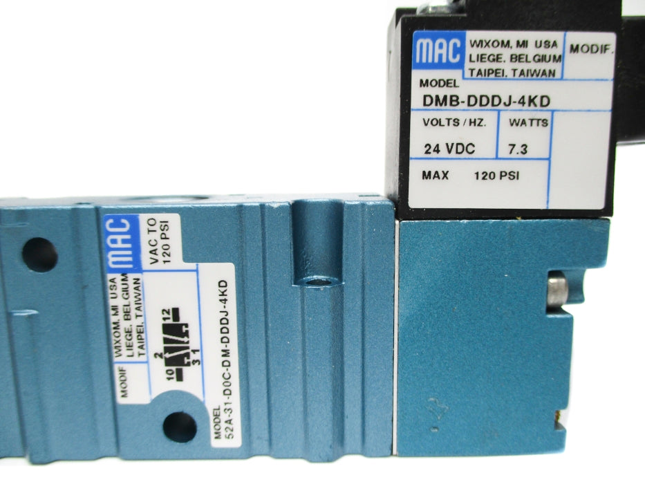 MAC 52A-31-D0C-DM-DDDJ-4KD 120PSI 24VDC NSNP