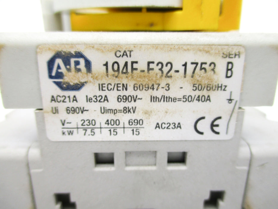 INDUSTRIAL SPARE PART 194E-E32-1753 SER. B UNMP