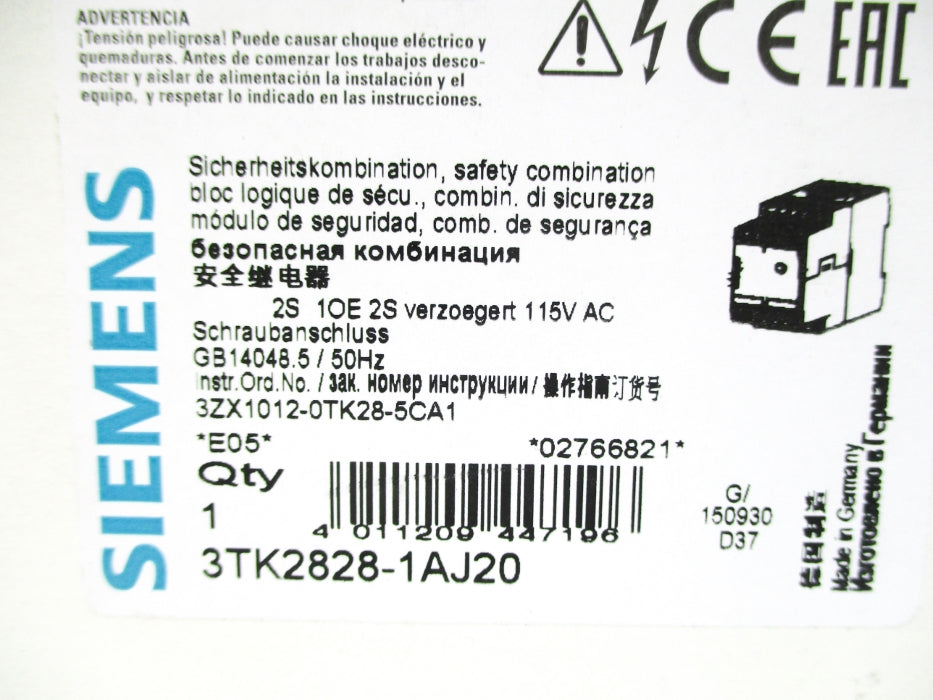SIEMENS 3TK2828-1AJ20 NSMP
