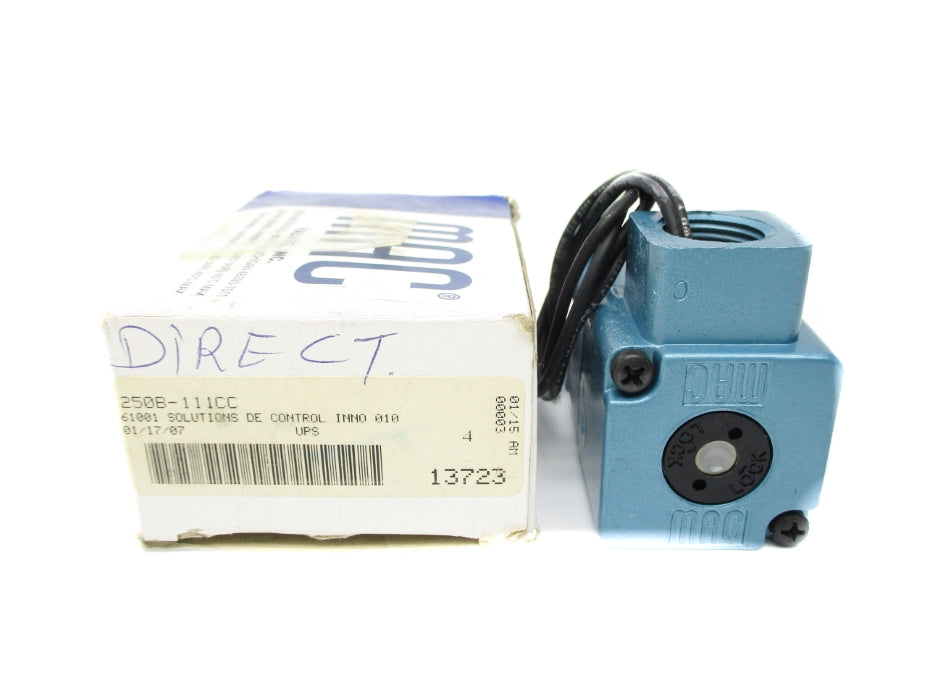 MAC 250B-111CCAA 150PSI 110/50 120/60 24VDC NSMP