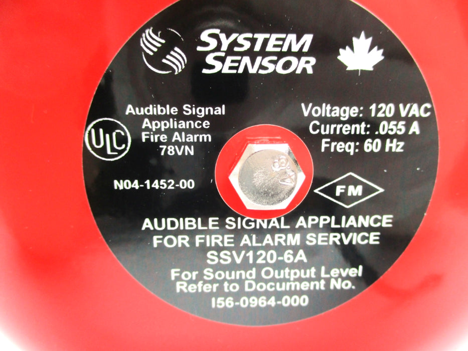 SYSTEM SENSOR SSV120-6A NSNP