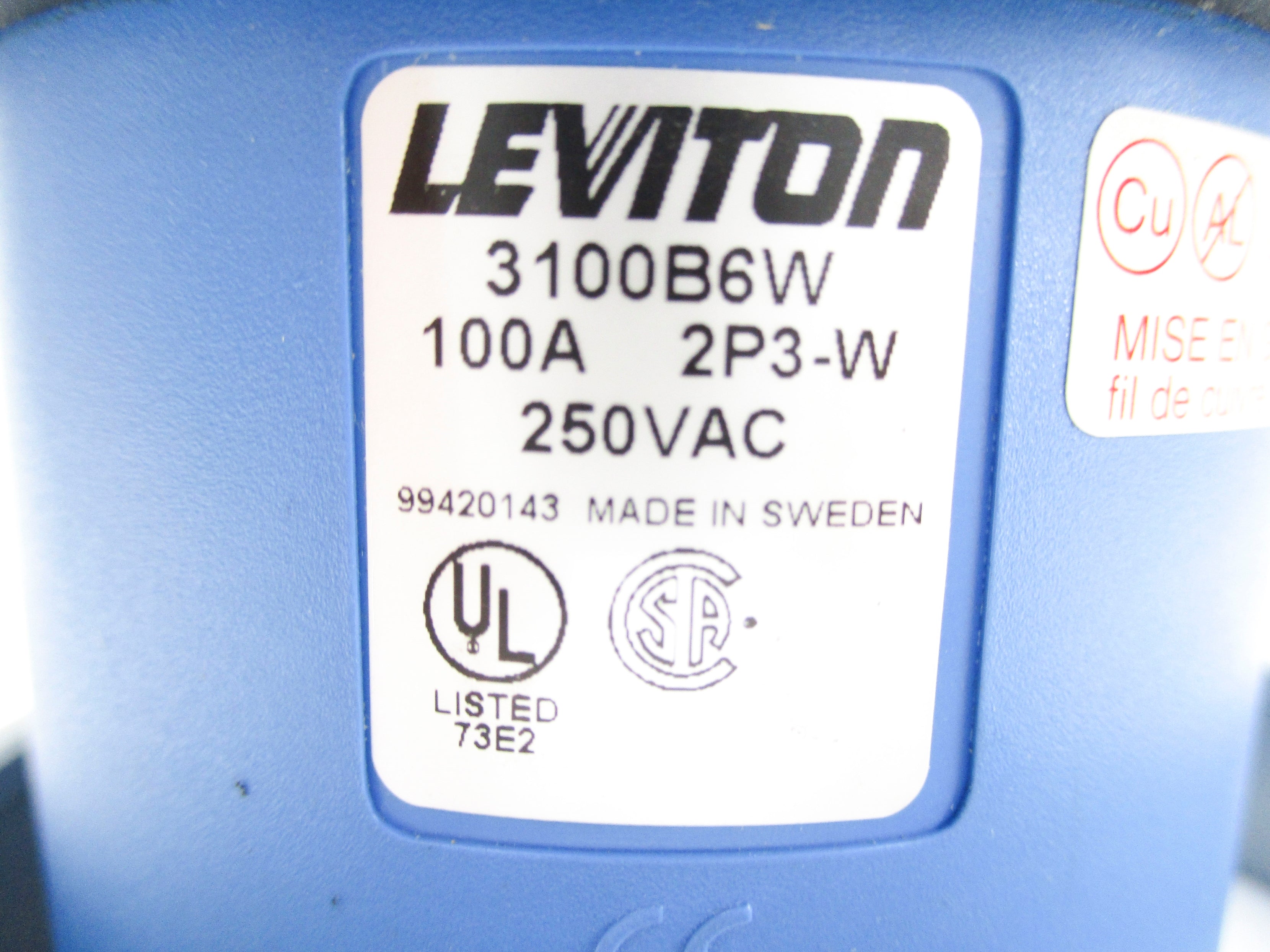 LEVITON 3100B6W NSNP