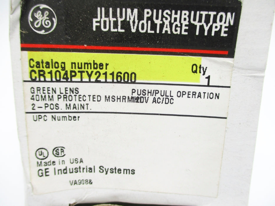 GENERAL ELECTRIC CR104PTY211600 NSMP
