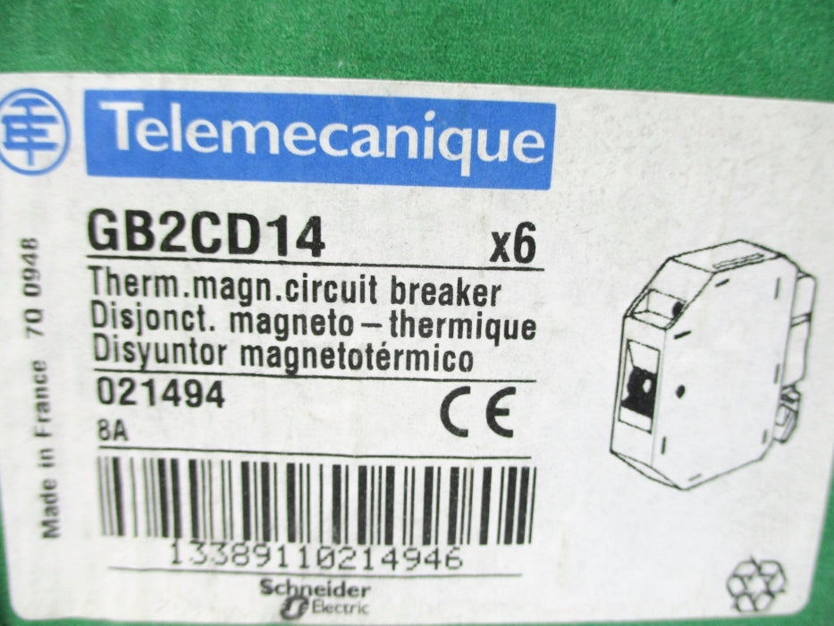 TELEMECANIQUE GB2CD14 8A (PKG OF 6) NSMP