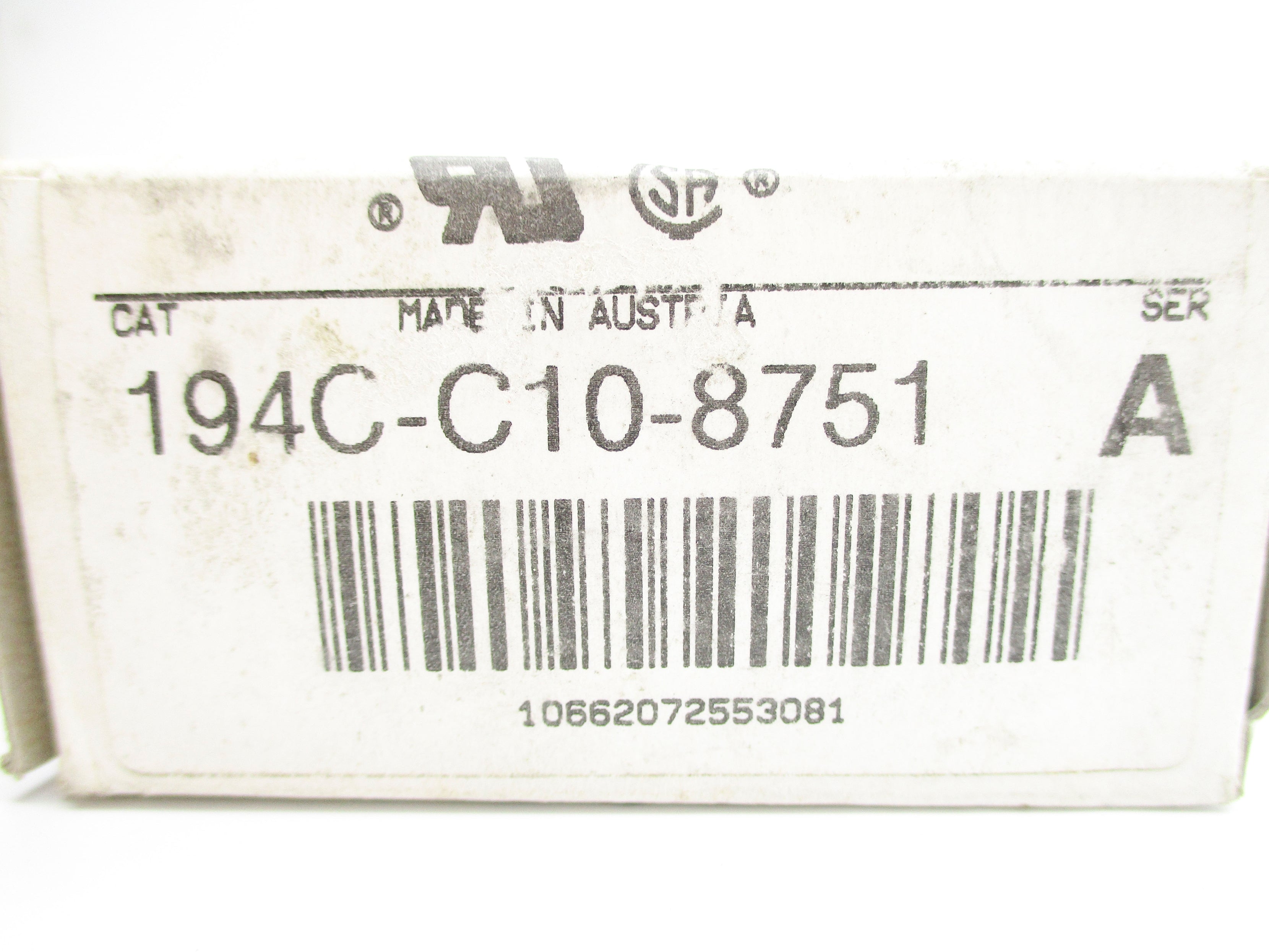 INDUSTRIAL SPARE PART 194C-C10-8751 SER. A (WH) NSMP