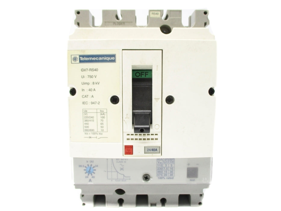 TELEMECANIQUE GV7-RS40 24-40A 750V NSNP