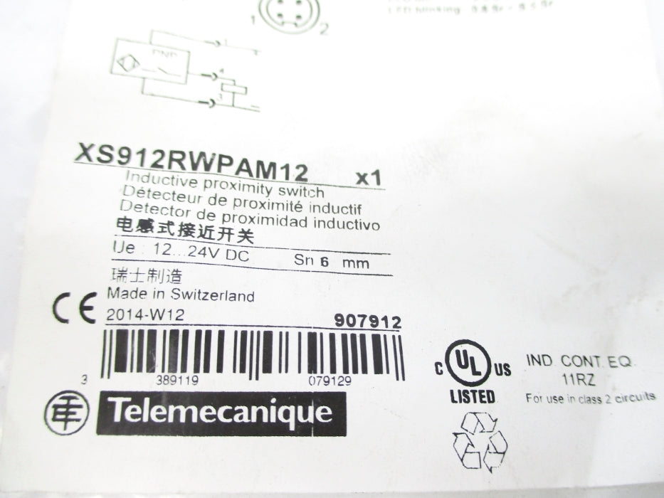 TELEMECANIQUE XS912RWPAM12 NSMP