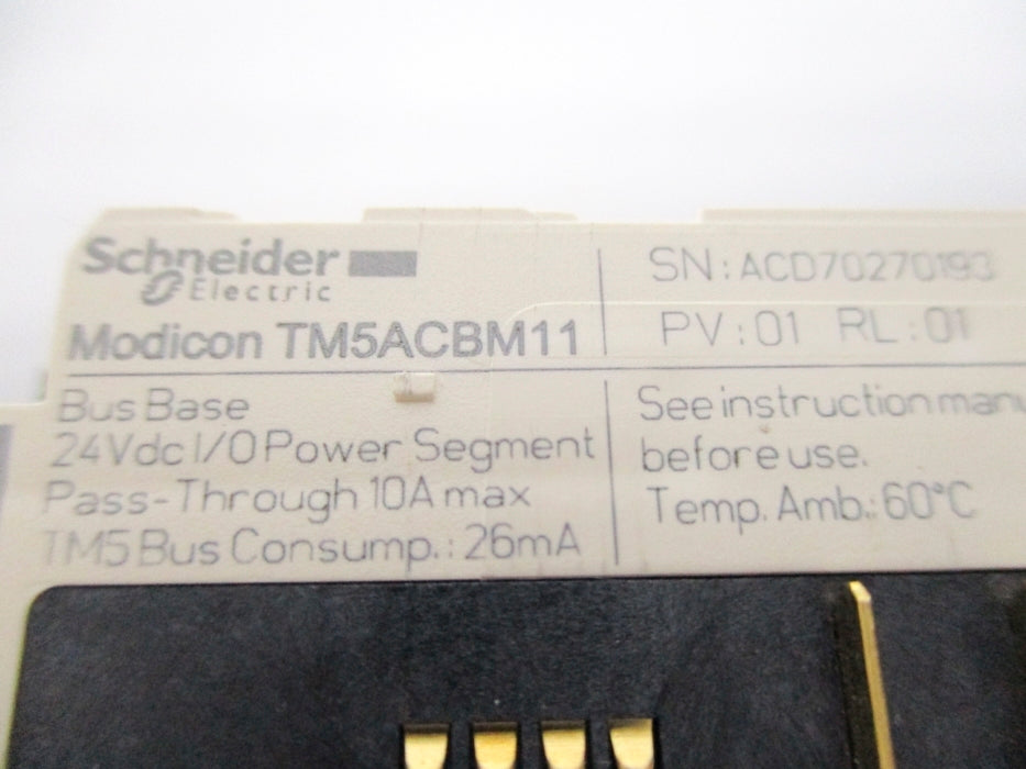 SCHNEIDER ELECTRIC TM5ACBM11 24VDC 10A NSNP