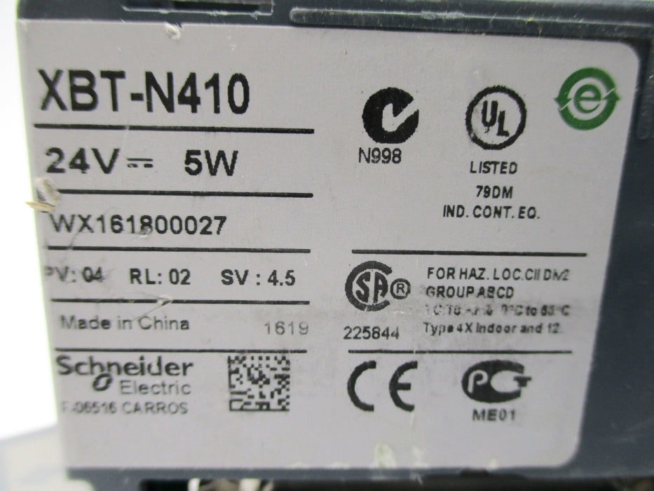 SCHNEIDER ELECTRIC XBT-N410 NSNP