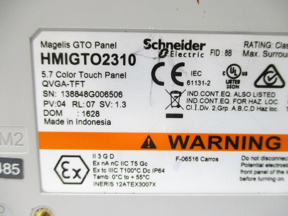 SCHNEIDER ELECTRIC HMIGTO2310 24VDC 0.43A NSNP