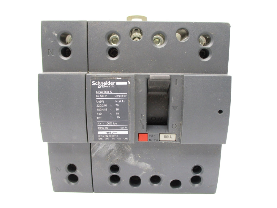 SCHNEIDER ELECTRIC NSA160N 100A 380/415V UNMP