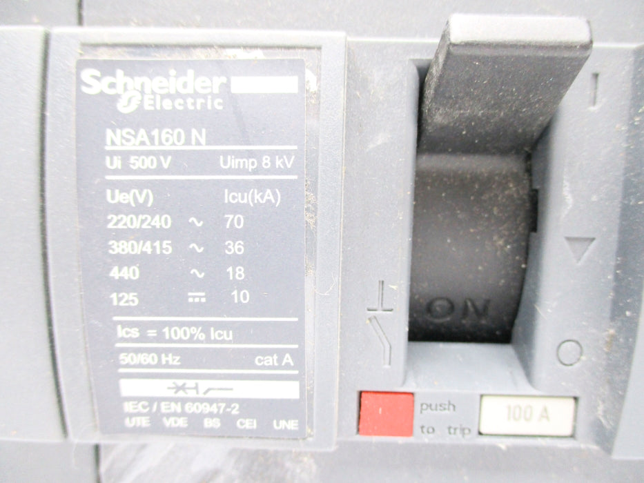 SCHNEIDER ELECTRIC NSA160N 100A 380/415V UNMP