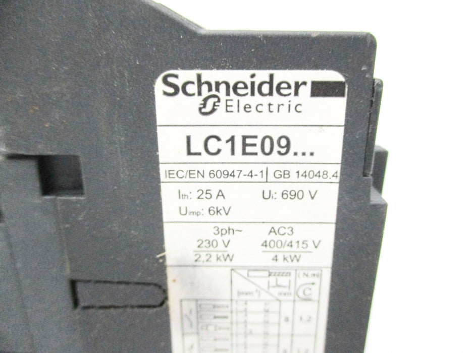 SCHNEIDER ELECTRIC LC1E0901M7 220V UNMP