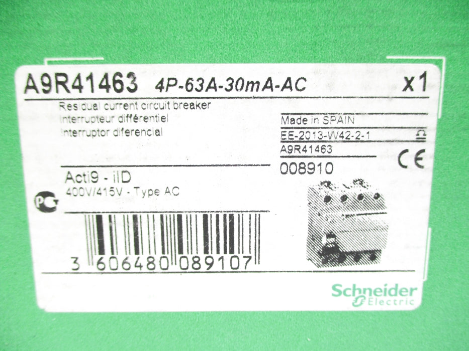 SCHNEIDER ELECTRIC A9R41463 63A 400V NSMP