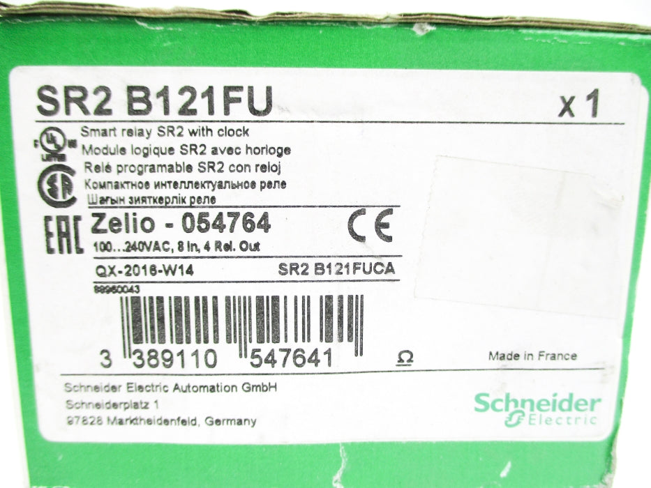 SCHNEIDER ELECTRIC SR2B121FU 100/240VAC NSMP