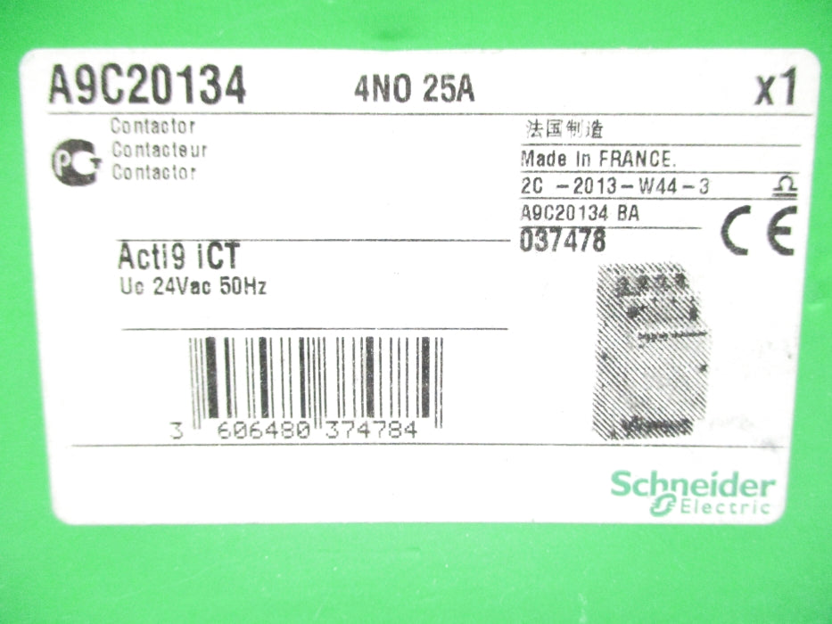 SCHNEIDER ELECTRIC A9C20134 24VAC NSMP