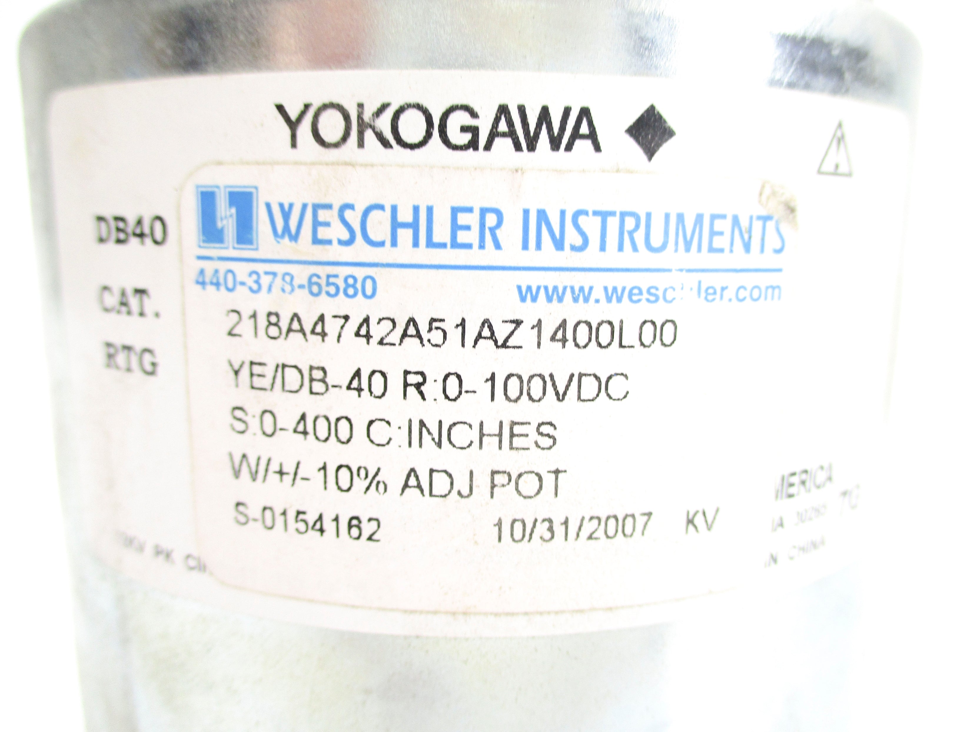 WESCHLER INSTRUMENTS 218A4742A51AZ1400L00 NSNP
