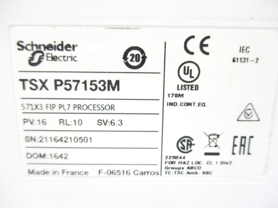 SCHNEIDER ELECTRIC TSXP57153M UNMP