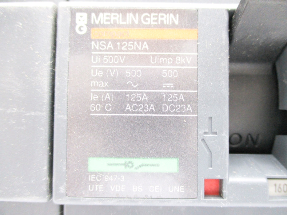 MERLIN GERIN NSA125NA 125A 500V UNMP
