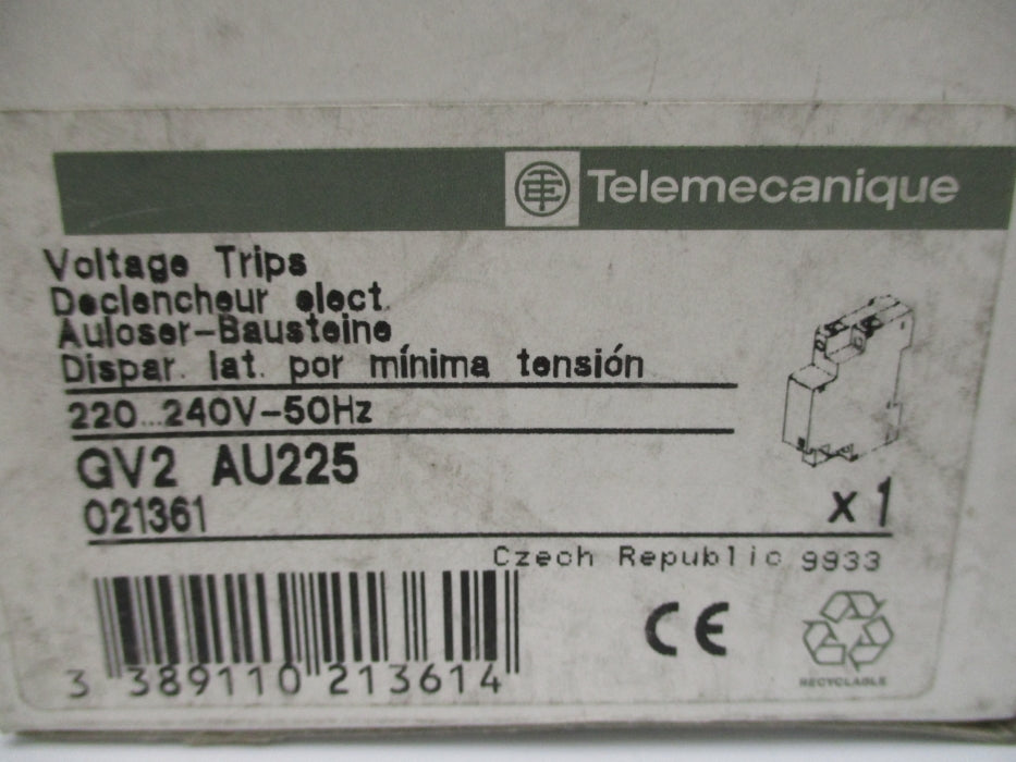 TELEMECANIQUE GV2AU225 NSMP