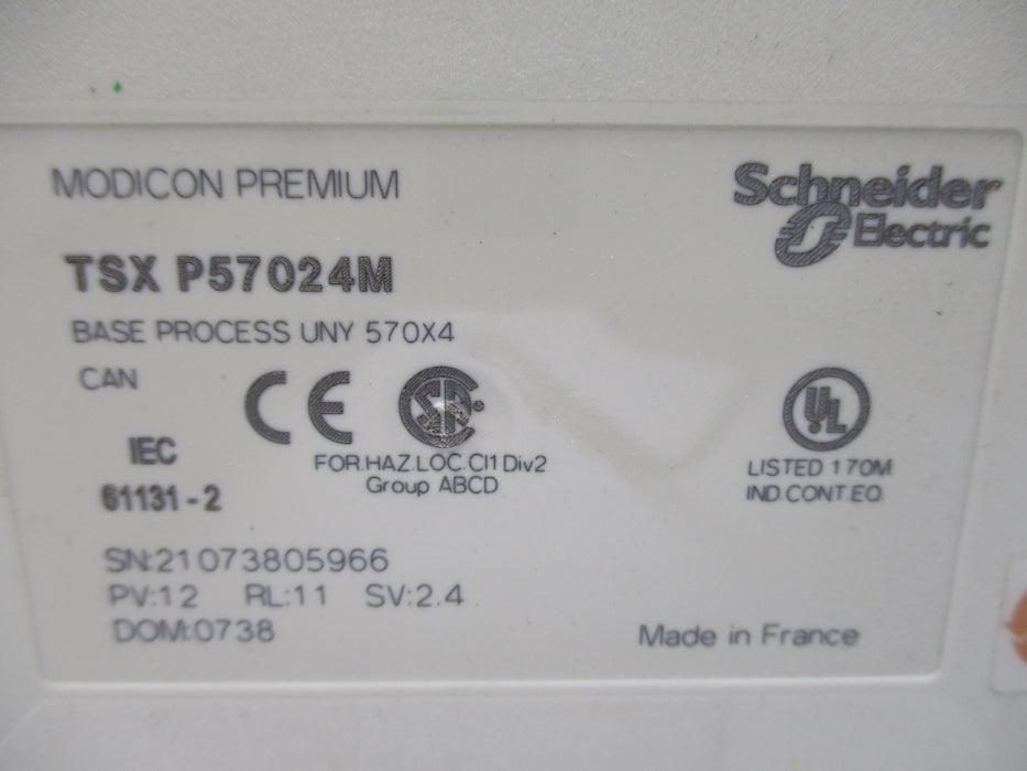 SCHNEIDER ELECTRIC TSXP57024M UNMP