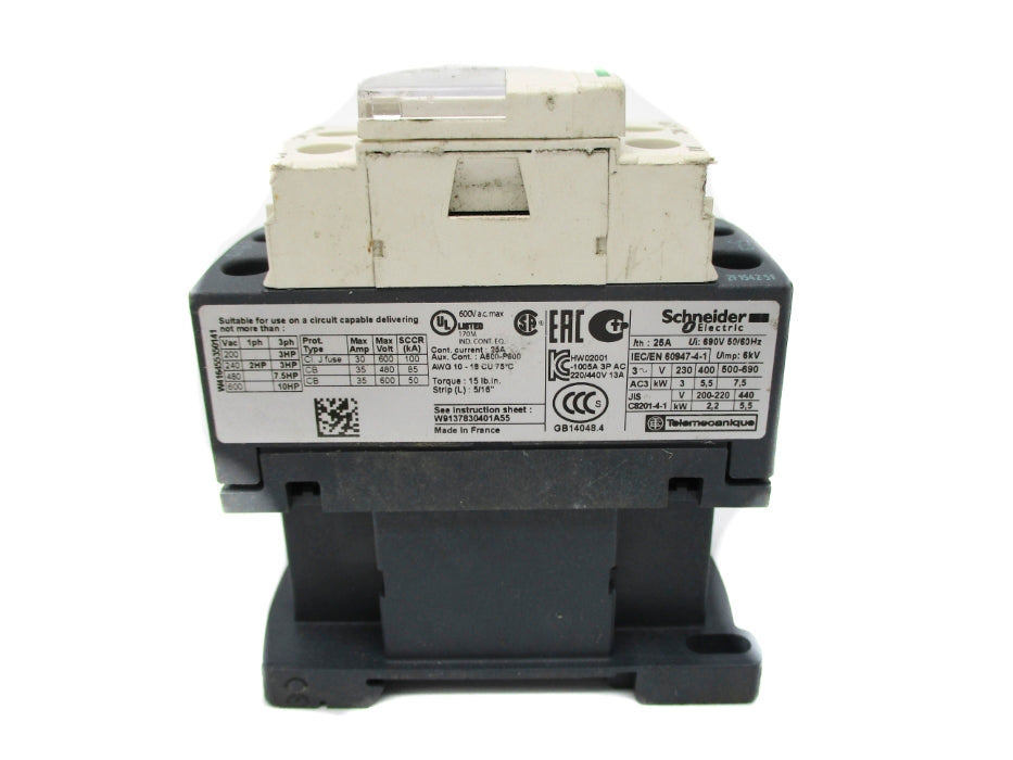 SCHNEIDER ELECTRIC LC1D12B7 24V UNMP