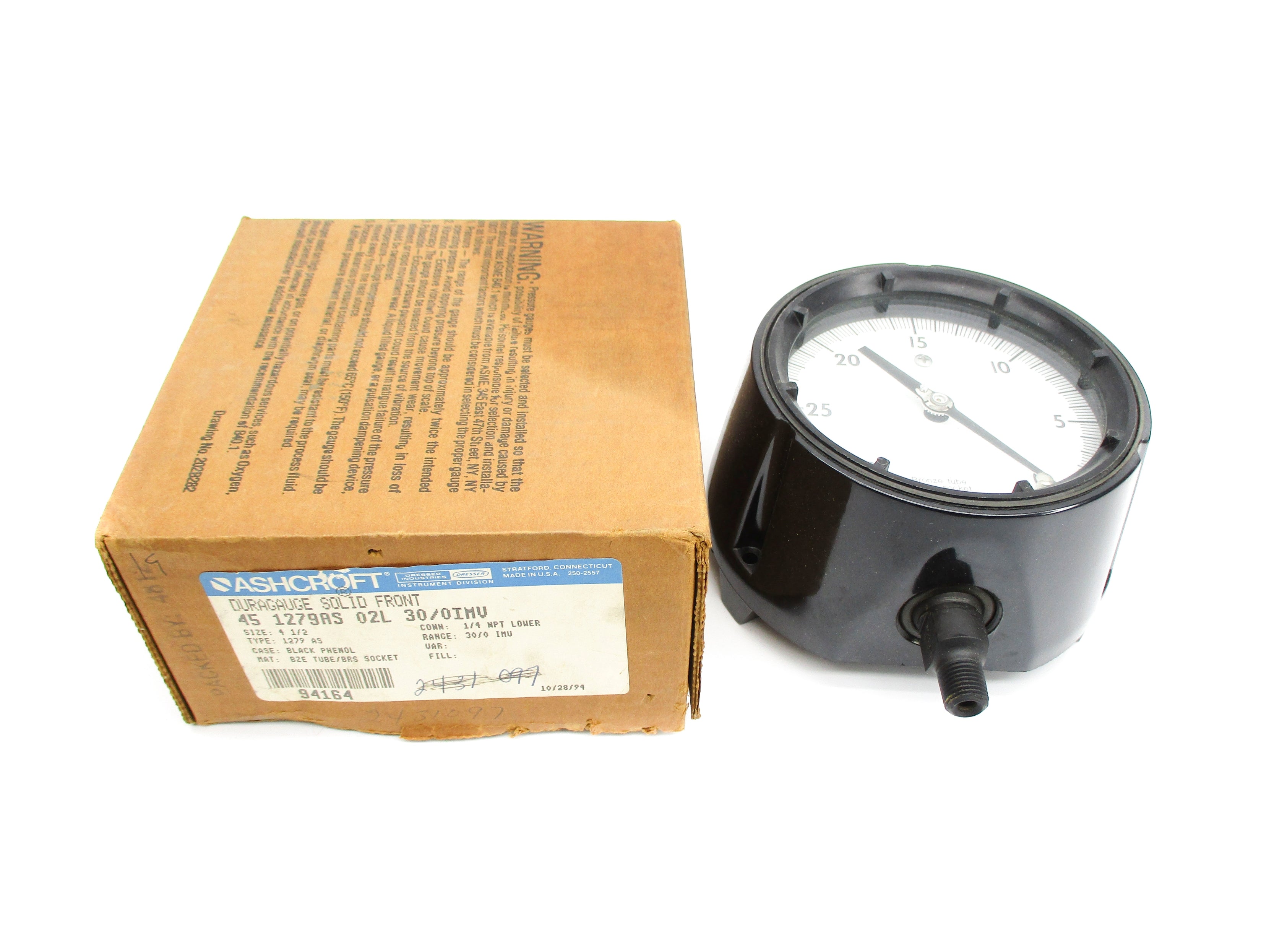 ASHCROFT 451279AS02L30/0IMV 30-0IMV NSMP