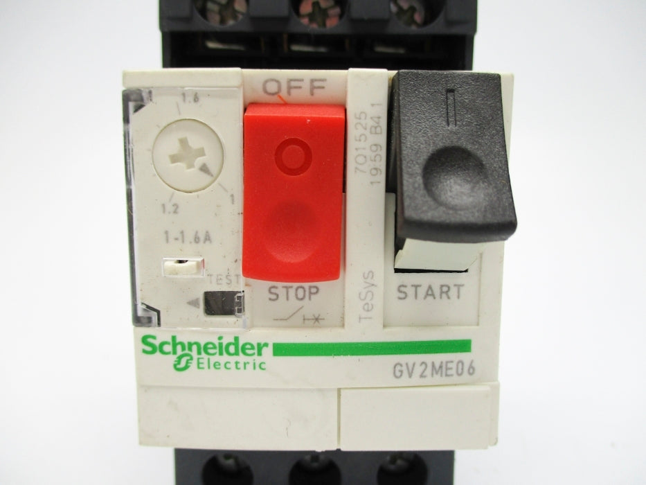 SCHNEIDER ELECTRIC GV2ME06 1-1.6A (AS PICTURED) UNMP