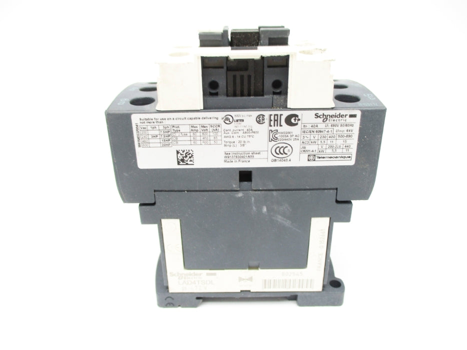 SCHNEIDER ELECTRIC LC1D25ED 48VDC (AS PICTURED) UNMP