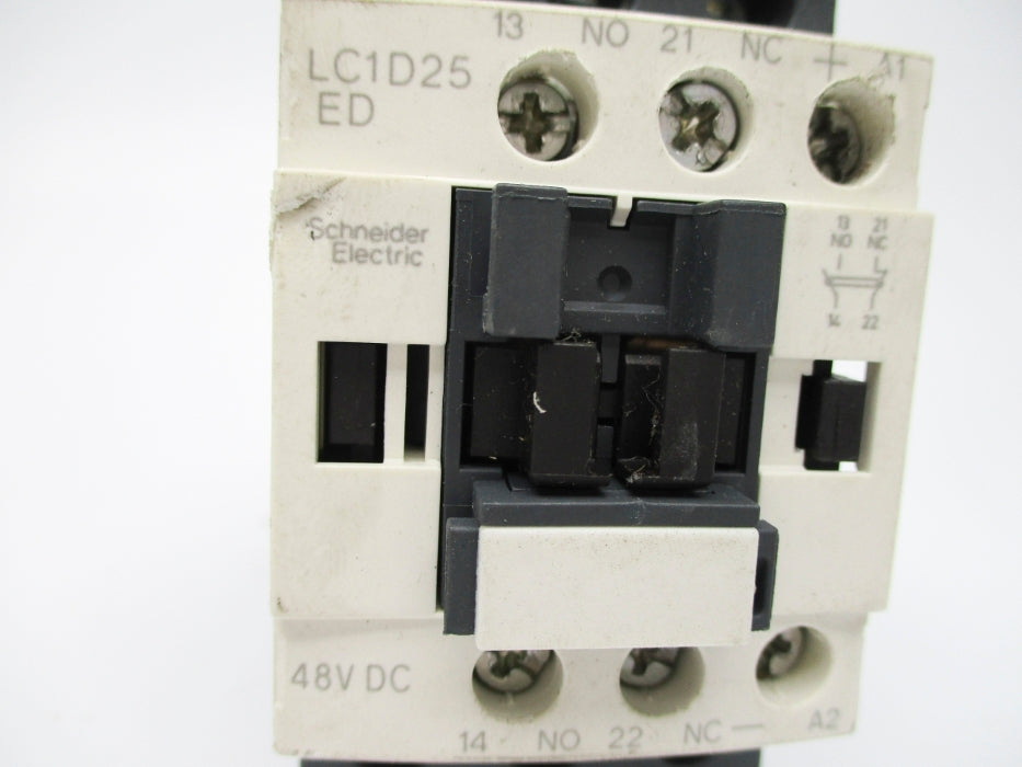 SCHNEIDER ELECTRIC LC1D25ED 48VDC (AS PICTURED) UNMP