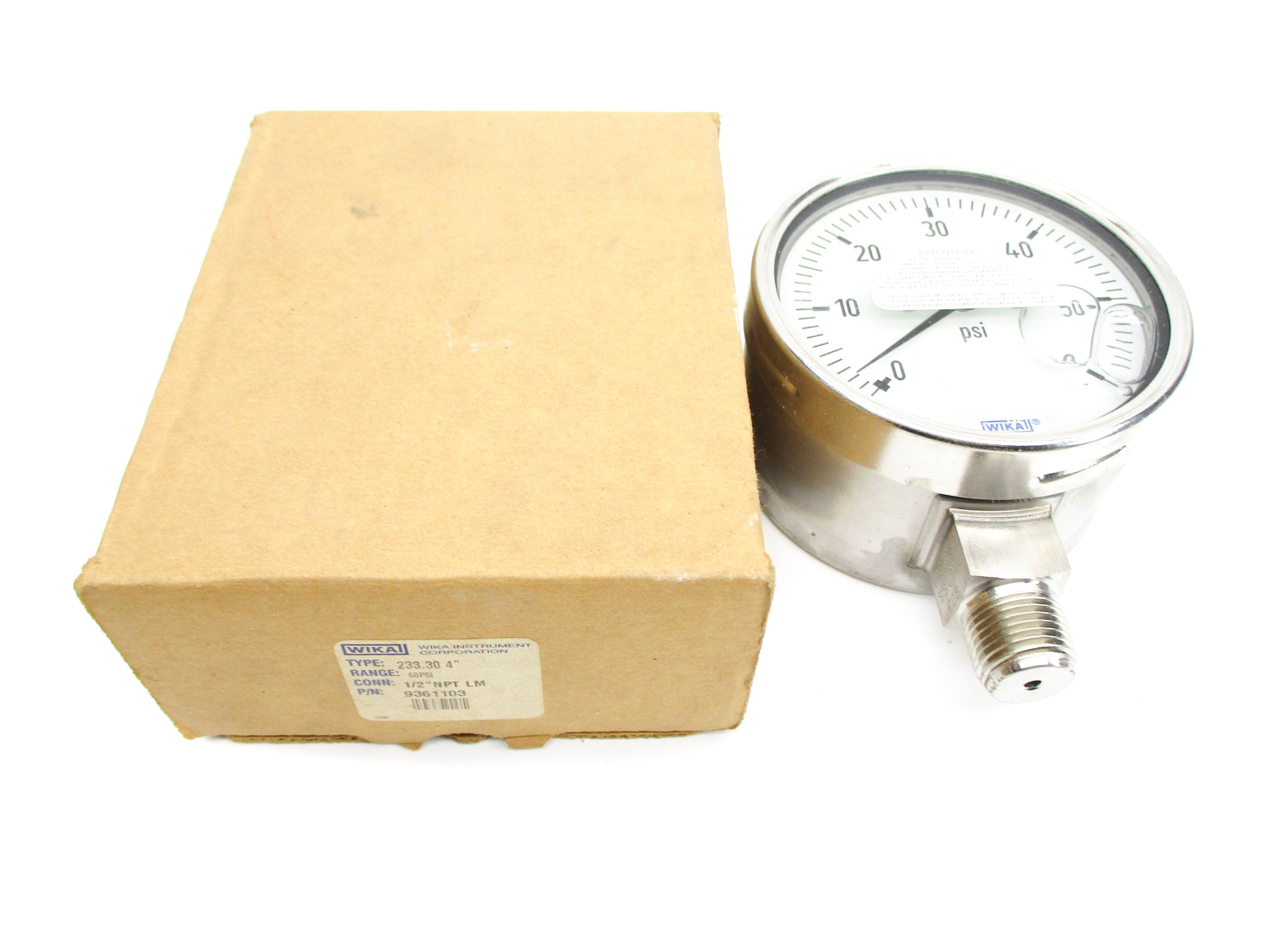 WIKA 9361103 0-60PSI NSMP