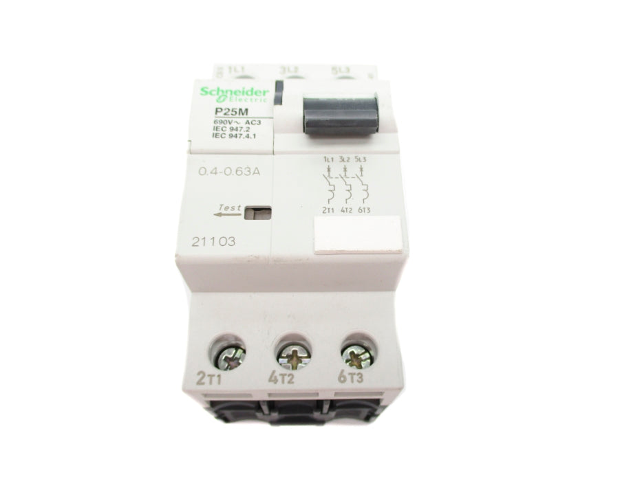 SCHNEIDER ELECTRIC 21103 P25M 0.4-0.63A UNMP
